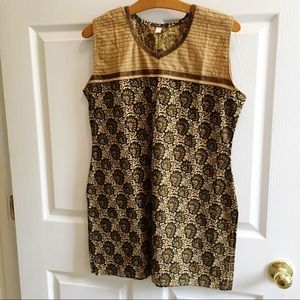 2/$7 Side splits sleeveless tribal tunic size L